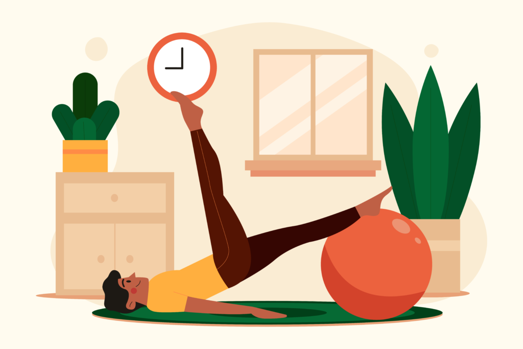 sport : un homme fait du pilate